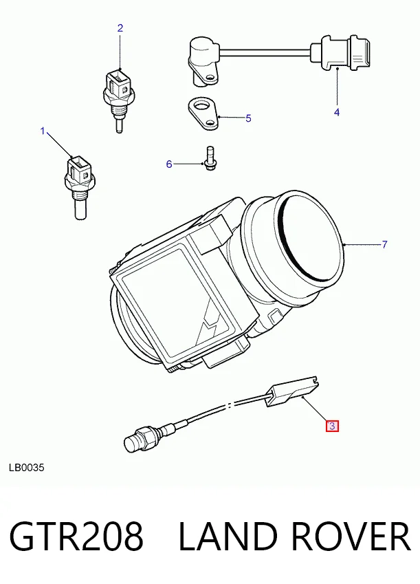 Sensor de temperatura del líquido refrigerante GTR208 LAND ROVER