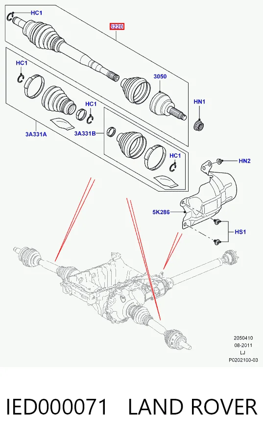 IED000071 Land Rover