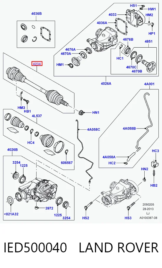 Comprar Semieje Land Rover Range Rover III L322