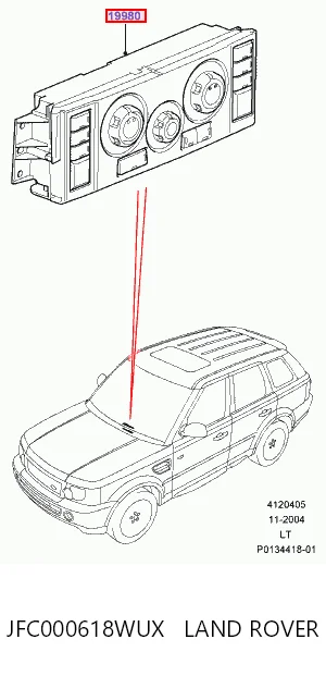 Módulo de modos de calefacción/aire acondicionado Land Rover Range Rover SPORT I SUV (L320) (2005 - 2013) precio, desde 95,29 EUR