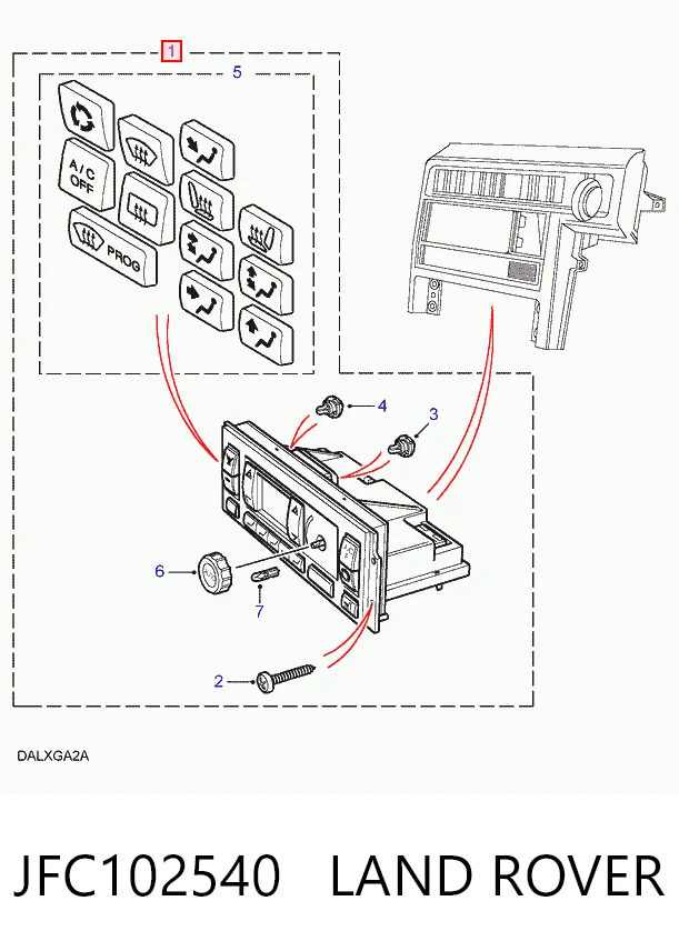 Comprar Módulo de modos de calefacción/aire acondicionado Land Rover Range Rover II LP, P38A a bajo precio