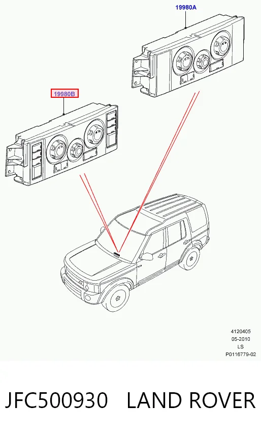 Unidad de control de la ventilación Land Rover Range Rover I (2005-2013)