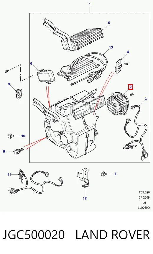 Ventilador de calefacción Land Rover Freelander I SUV (L314) (1997 - 2006) precio, desde 91,48 EUR
