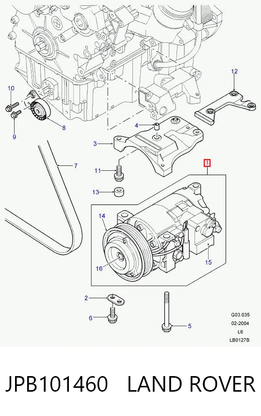 Compresor de aire acondicionado 4472208060 Rover