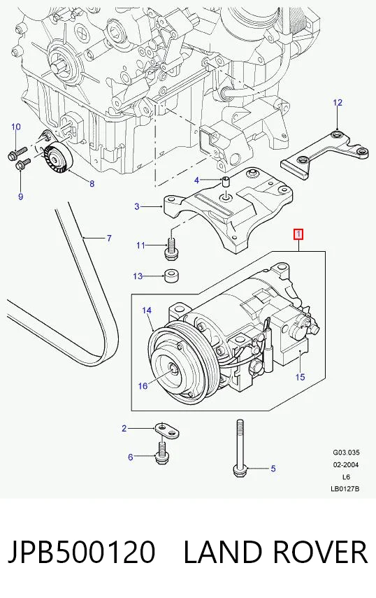 Compresor de ac Rover 4472208060