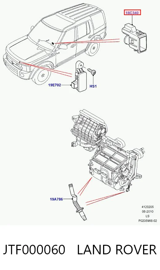 Comprar Sensor de temperatura del aire interior Land Rover Discovery IV L319 a bajo precio