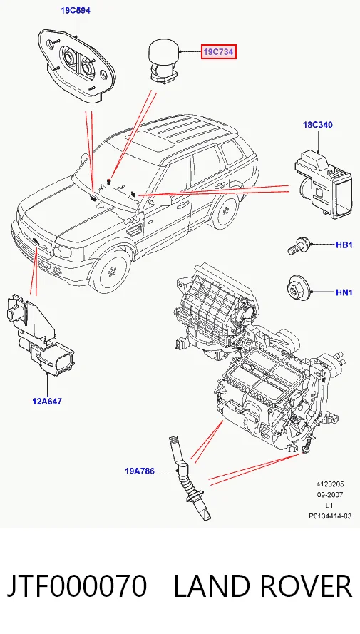 Comprar Sensor de temperatura del aire interior Land Rover Range Rover I L320 a bajo precio