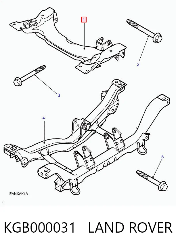 Subchasis delantero para Land Rover Freelander I L314