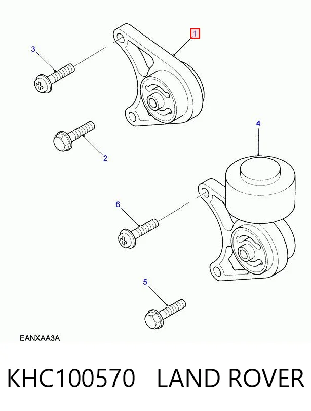 Soporte delantero del diferencial trasero VAG KHC500070