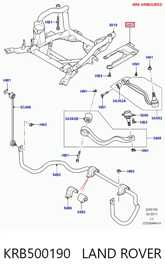 KRB500190 Land Rover