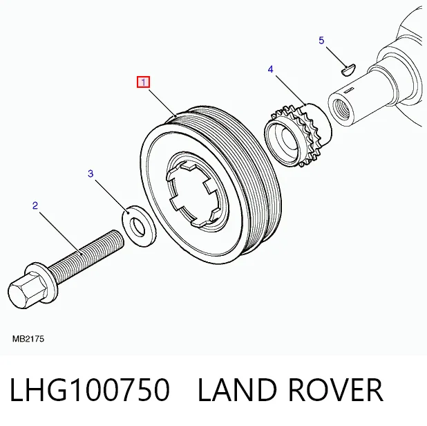 LHG100750 Land Rover Dámper