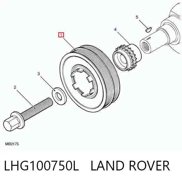 LHG100750L Land Rover Dámper