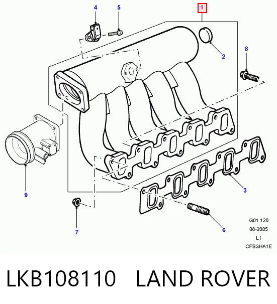 Colectores de admisión para Land Rover Discovery II LJ ,LT