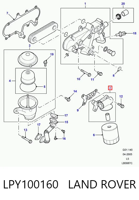 LPY100160 LAND ROVER