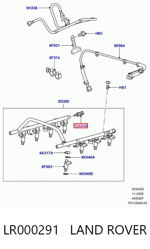 Sensor de temperatura del líquido refrigerante LR000291 LAND ROVER
