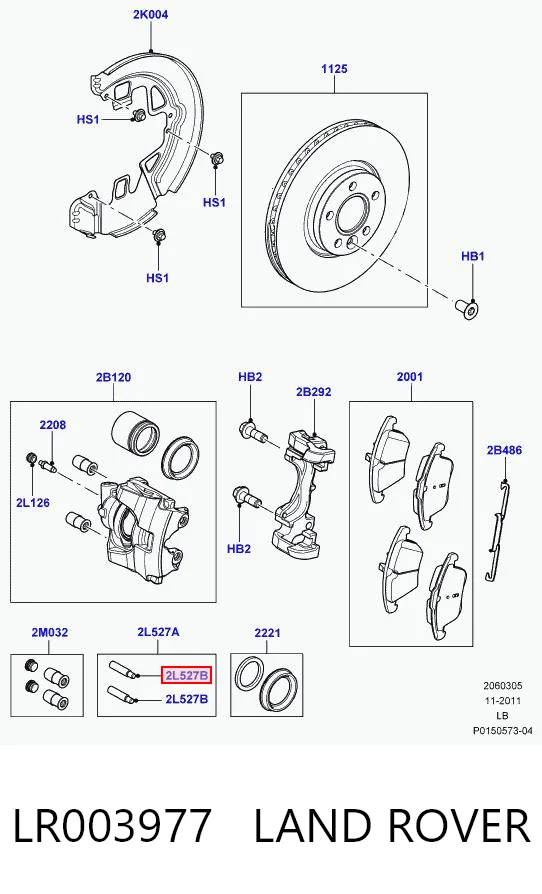 Comprar C2C27297 Jaguar Guía de la pinza de freno delantera