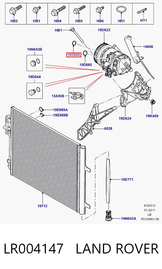 LR004147 LAND ROVER