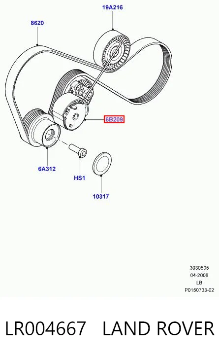 Rodillo tensor correa poli V Land Rover Freelander II desde 19,12 €