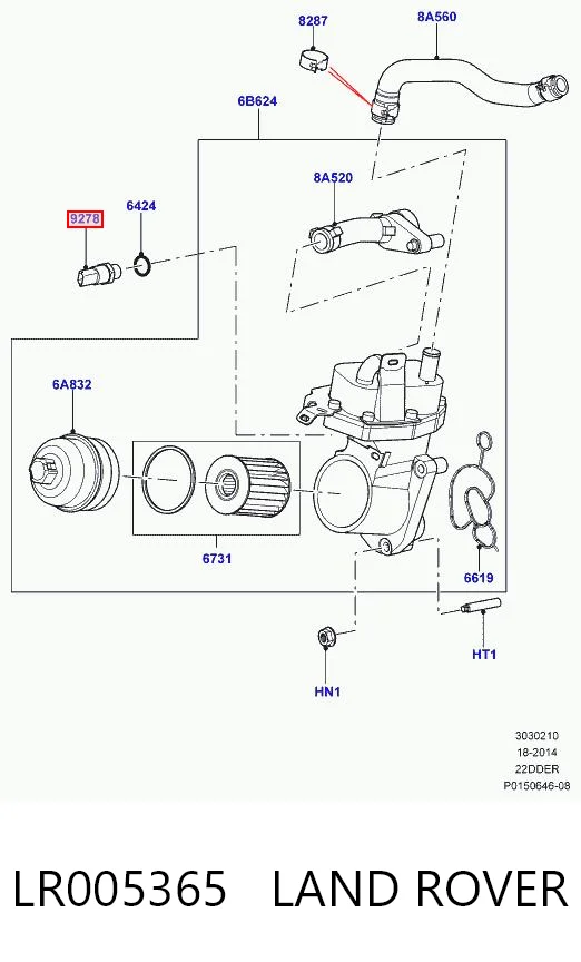 Sensor de aceite Ford 2S6Q9278AA