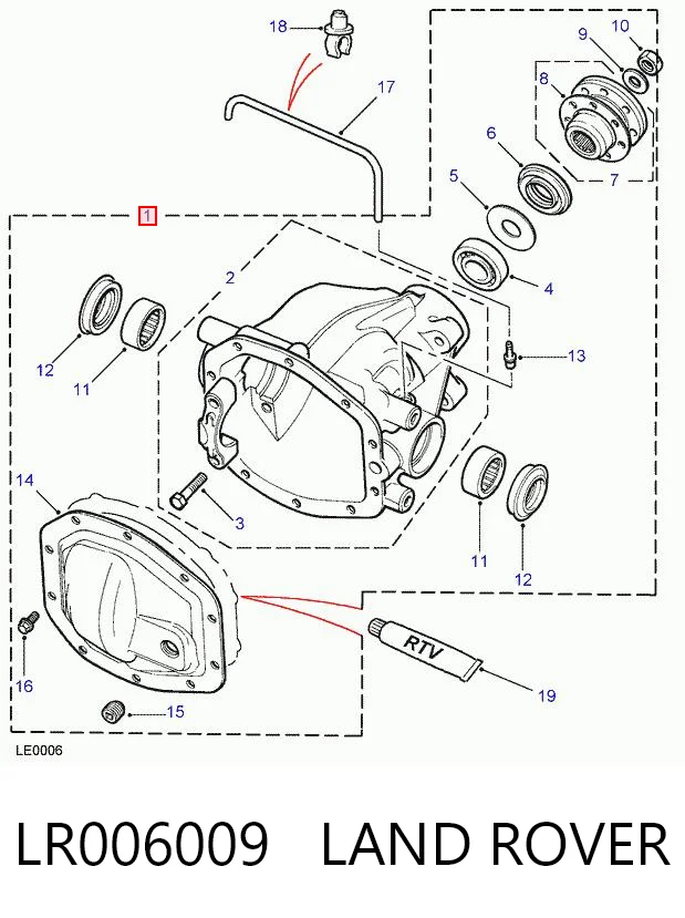 Grupo trasero LR006009 LAND ROVER