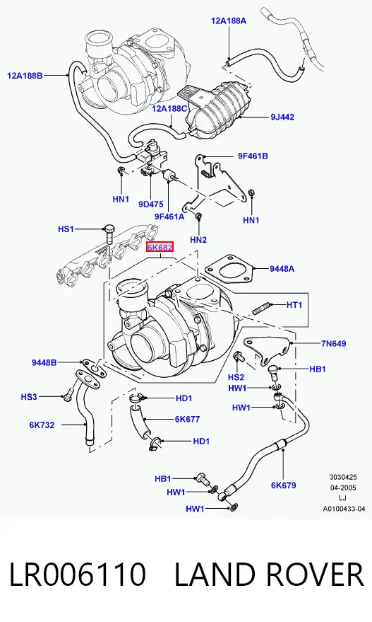 Turbocompresor Land Rover Range Rover III SUV (L322) (2002 - 2009) precio, desde 765,46 EUR