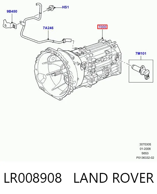 Transimisión manual para Land Rover Discovery III LR3