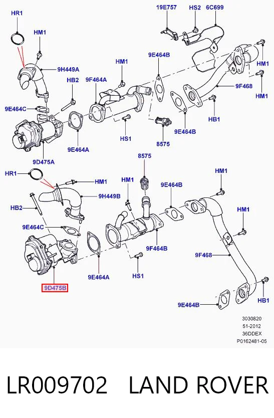  Válvula EGR Land Rover Range Rover 3