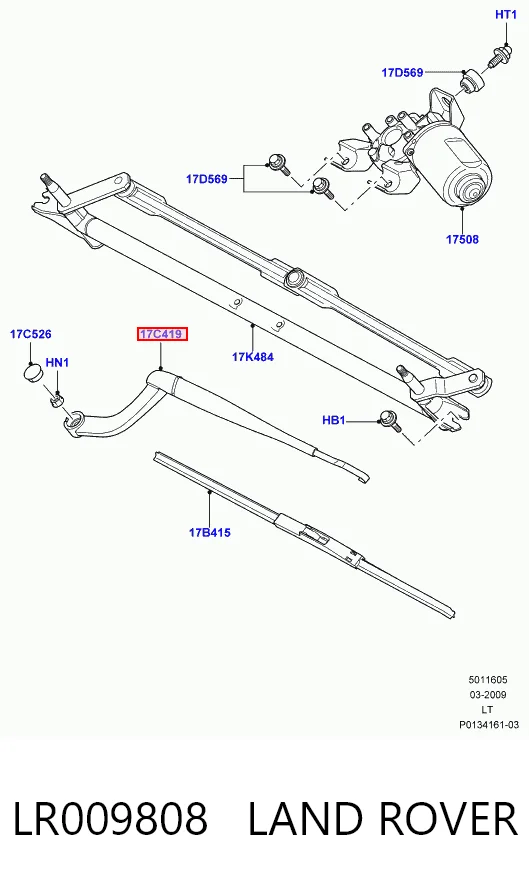 Comprar Brazo del limpiaparabrisas Land Rover Range Rover I L320 a bajo precio