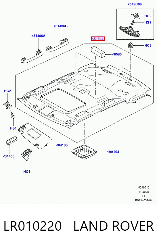 Comprar Guarnecido de techo Land Rover Range Rover I L320 a bajo precio