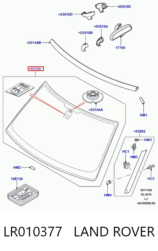Parabrisas para Land Rover Range Rover L322