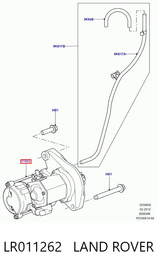 LR011262 Land Rover Arranque motores