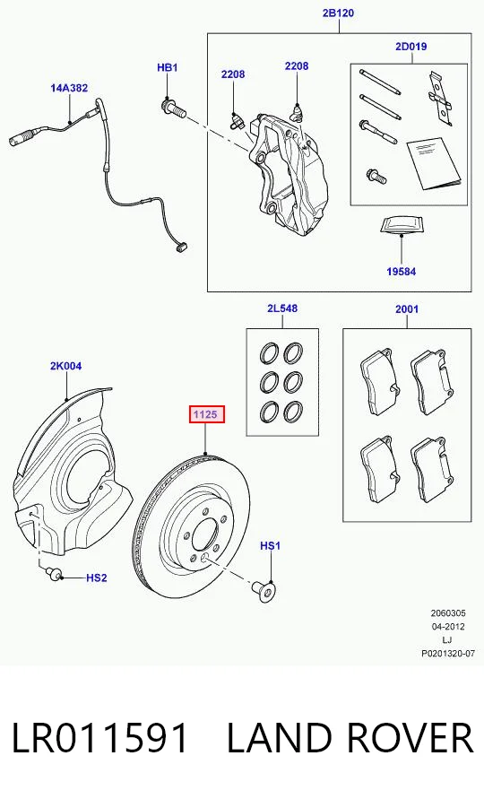 LR011591 Land Rover