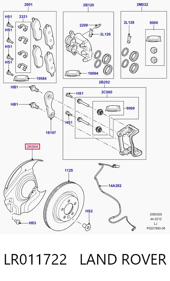 LR011722 Land Rover