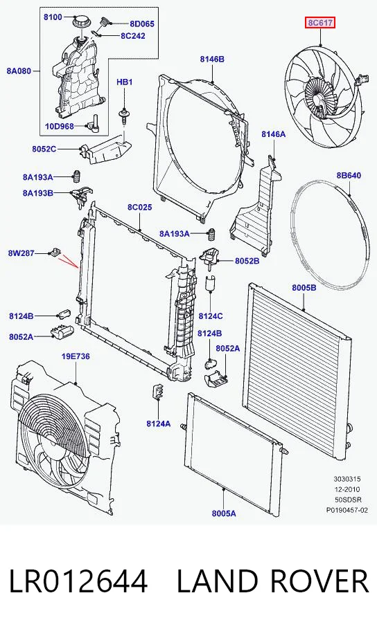 Ventilador de refrigeración del motor Polcar SV8006S
