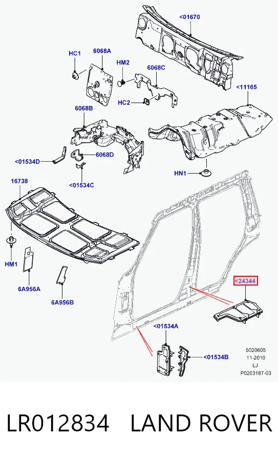 LR012834 Land Rover