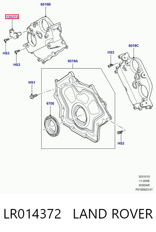 LR014372 Land Rover Sensor posición arbol de levas