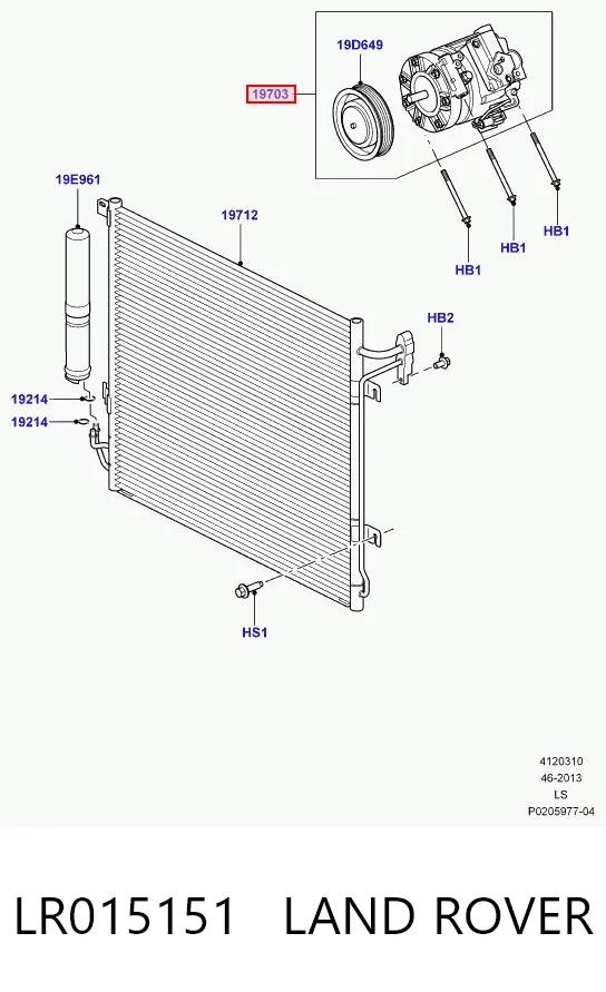 LR015151 Land Rover Compresor climatizador