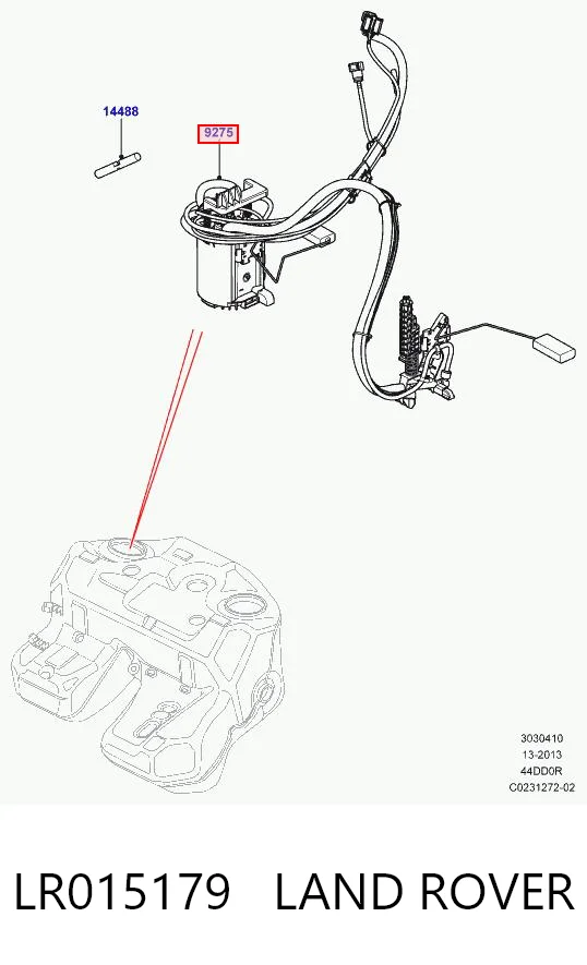 LR015179 Land Rover Módulo de alimentación de combustible