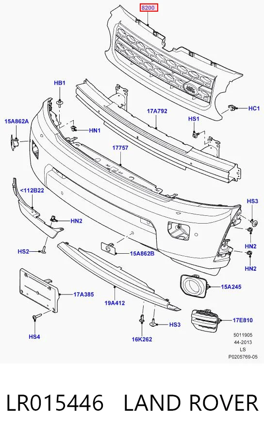 Calandra para Land Rover Discovery IV L319