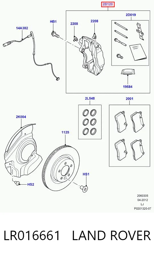 LR016661 Land Rover