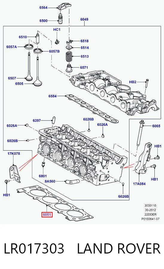 LR017303 Land Rover