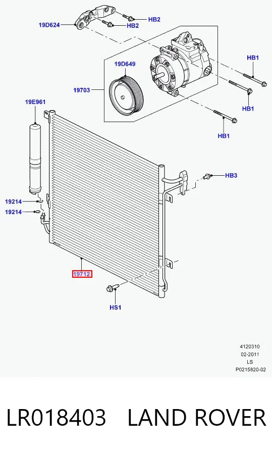 Comprar Condensador aire acondicionado Land Rover Range Rover SPORT I L320