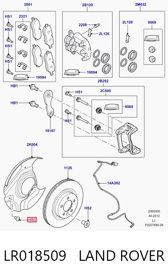 LR018509 Land Rover