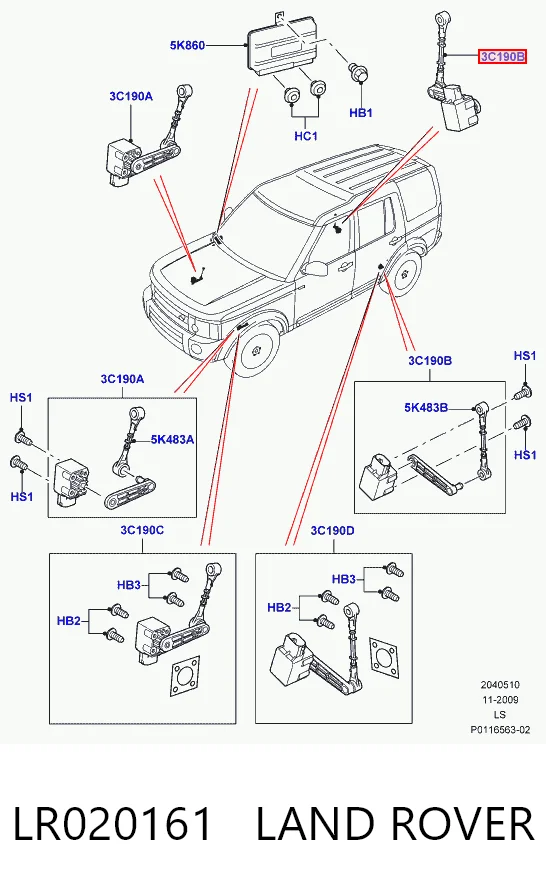 LR020161 Land Rover