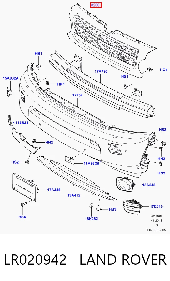 Rejilla delantera Land Rover Discovery IV SUV (L319) (2009 - 2018) precio, desde 111,80 EUR