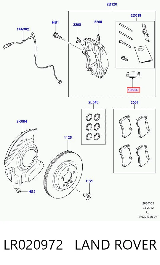 LR020972 Land Rover