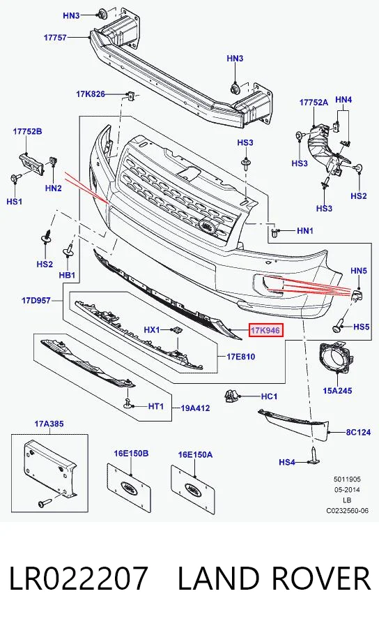 LR022207 Land Rover