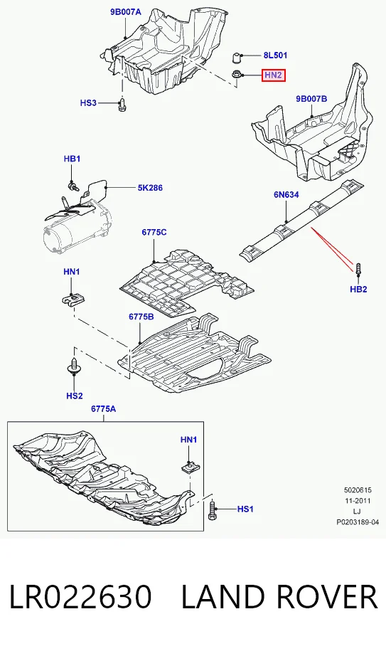 LR022630 Land Rover