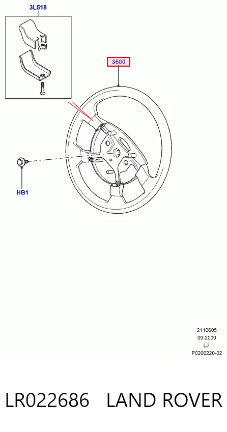 Comprar Volante Land Rover Range Rover III L322 a bajo precio