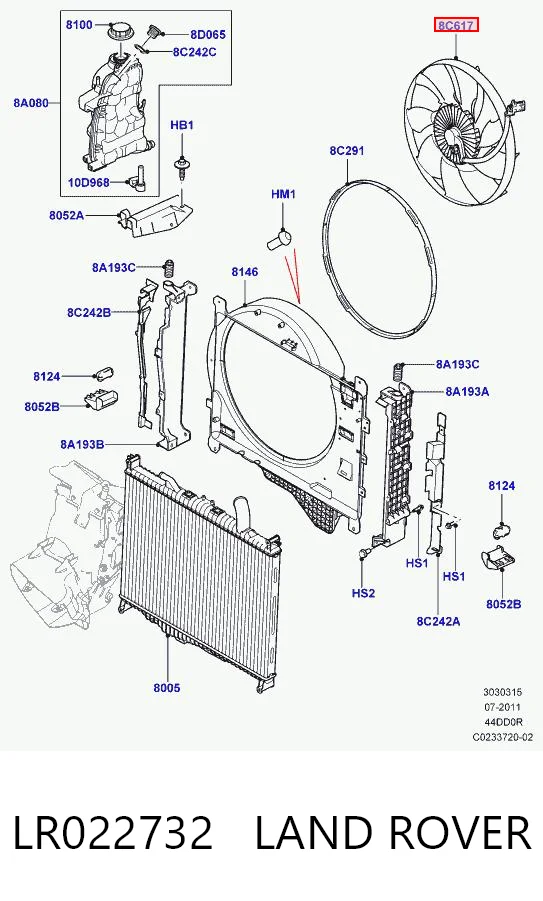 LR022732 Land Rover